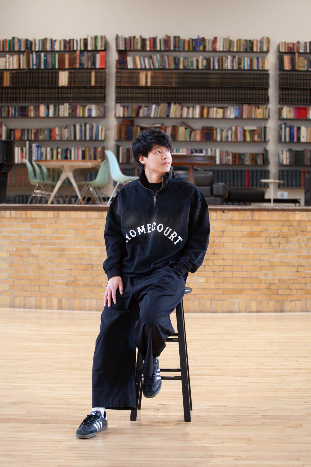 Homecourt Sun-Faded Quarter-Zip Heavyweight Sweater