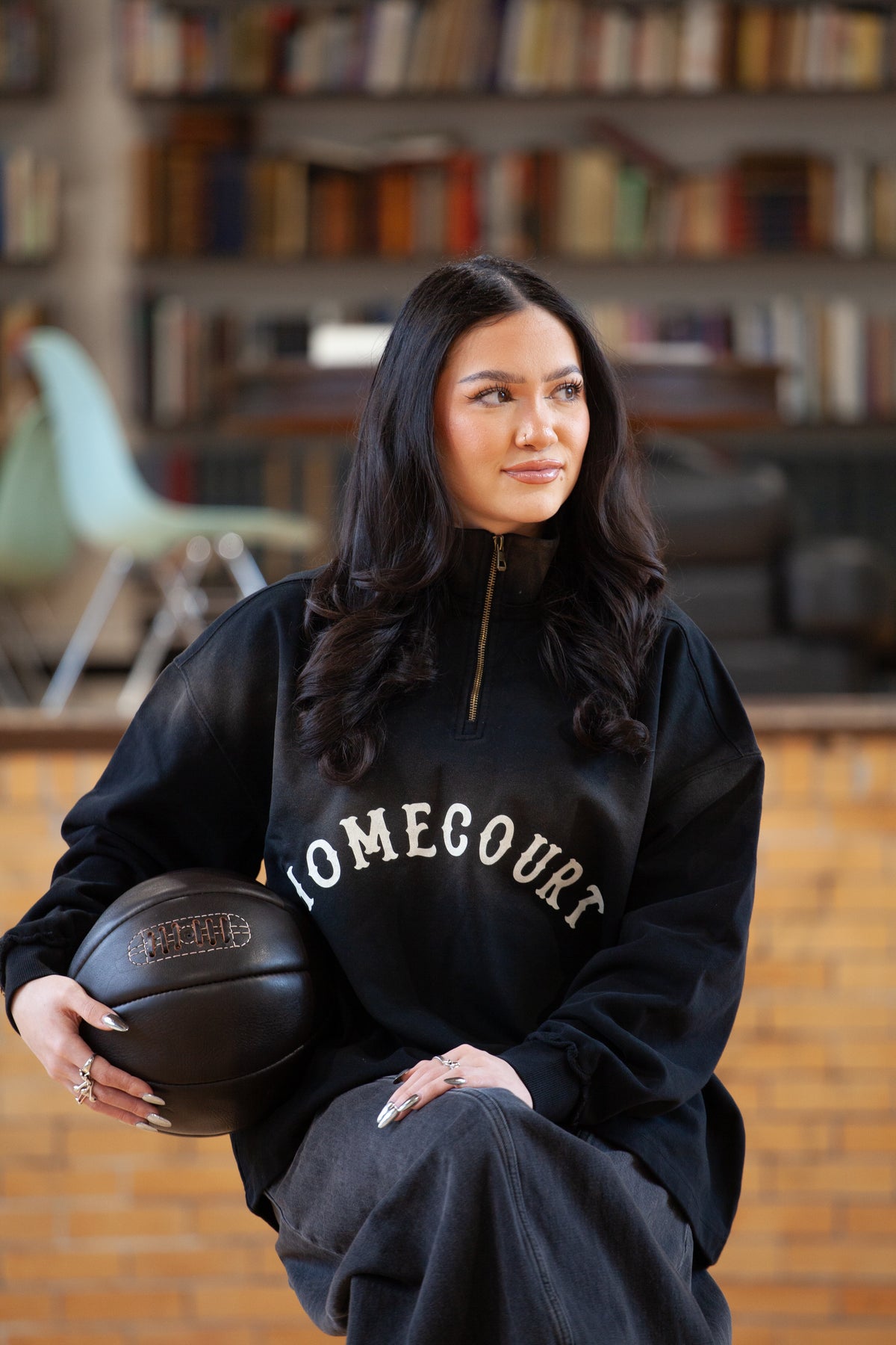 Homecourt Sun-Faded Quarter-Zip Heavyweight Sweater