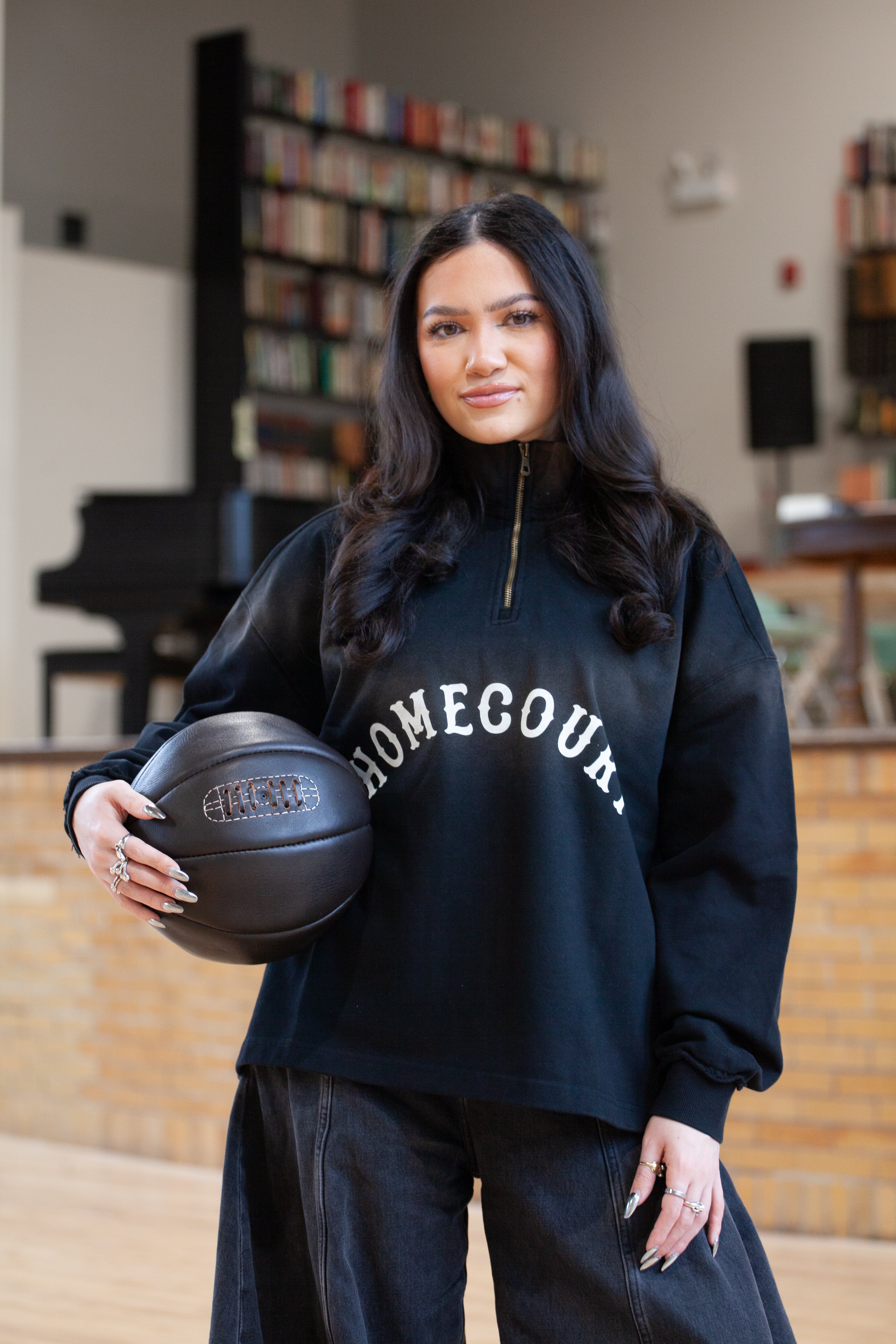 Homecourt Sun-Faded Quarter-Zip Heavyweight Sweater